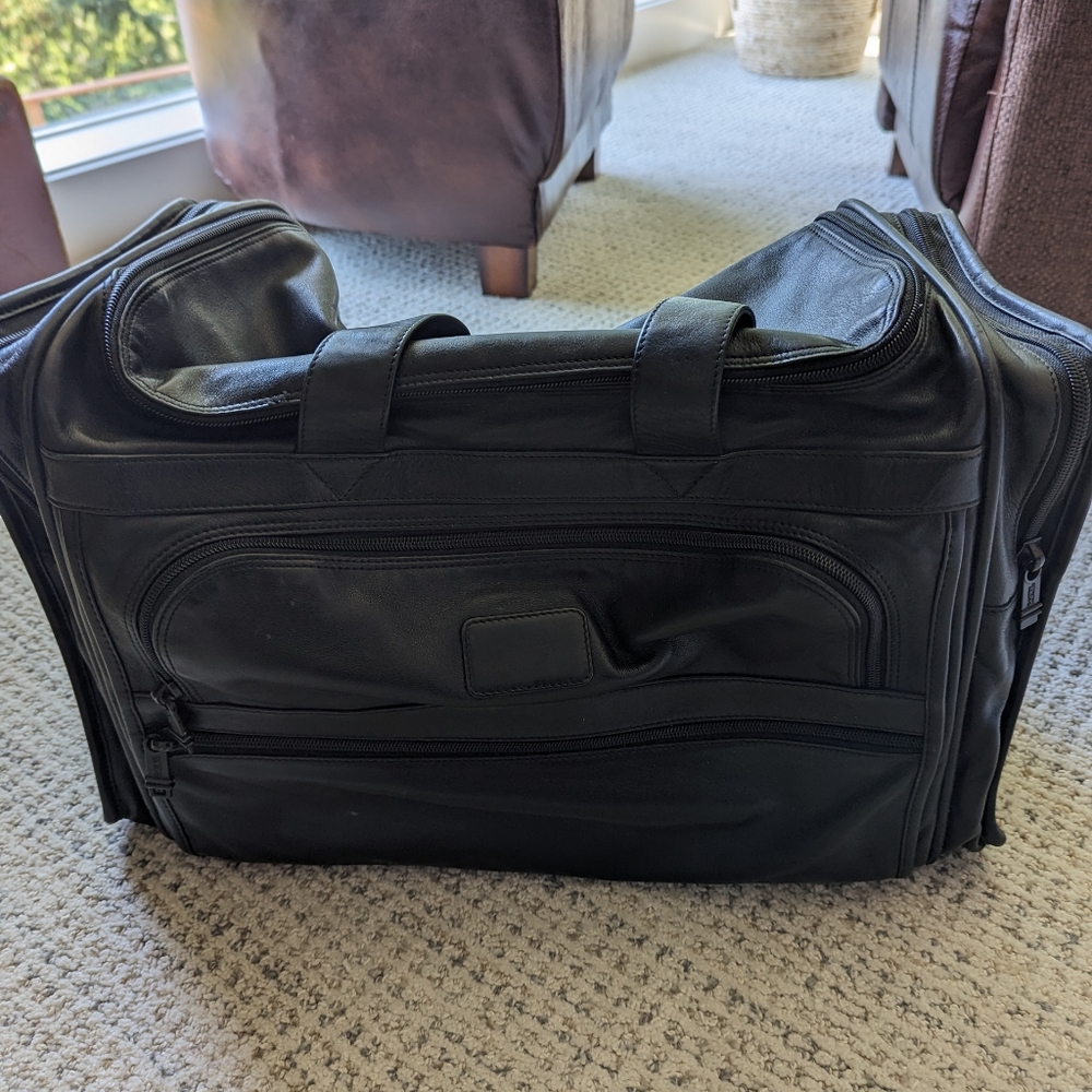 Tumi Alpha 2 Leather Duffel Bag